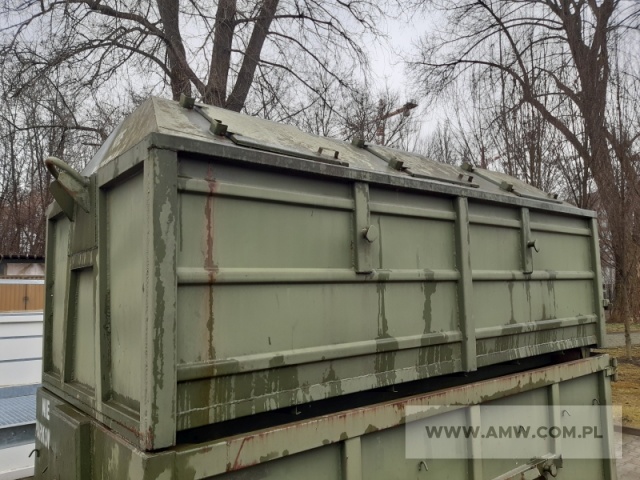 Kontener zakryty KP-7 (wymiary: 3620 x 1780 x 1520 mm) 